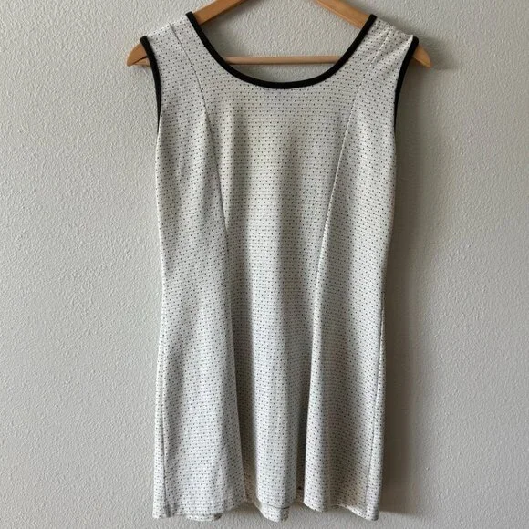 Vintage Vital White & Navy Blue Sleeveless Tennis Dress Size Medium - Picture 4 of 8